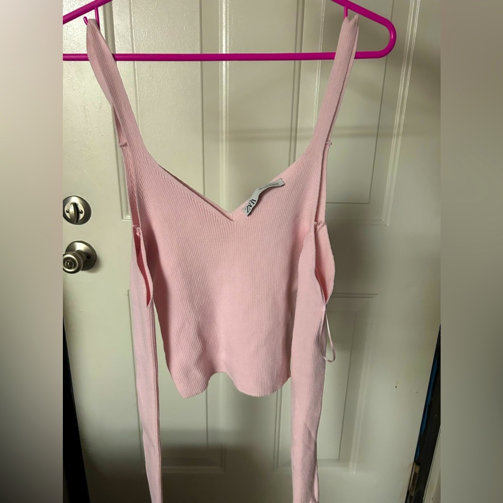 Zara Pink Top 💗 Coquette Style